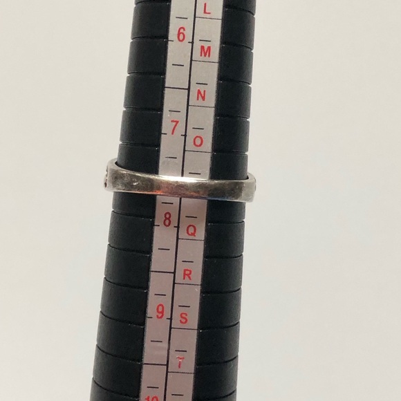 Vintage stamped 925 sterling silver Renaissance Revival style ring sz 7.5 - Picture 8 of 12